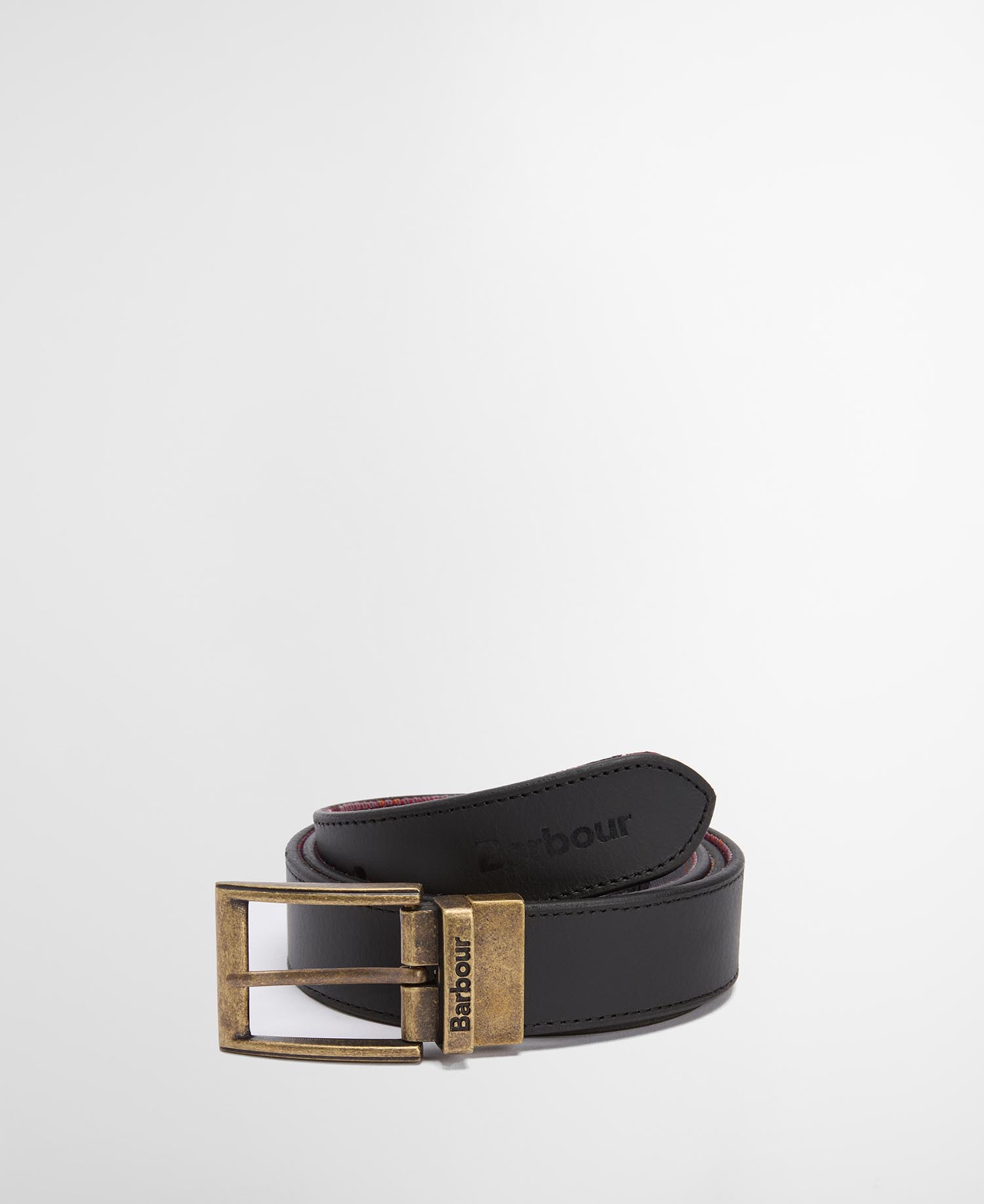 Reversible Tartan Leather Belt image number 0