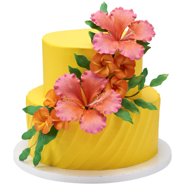 Leaf Stems - Red 3 Free Gum Paste Flowers