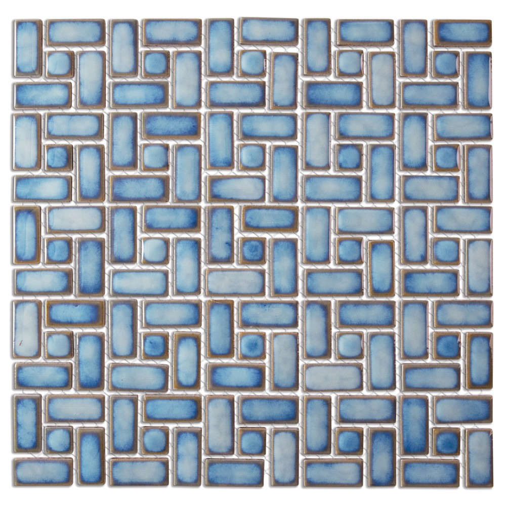 Hudson Spiral Marine 12-5/8 in. x 12-5/8 in. Porcelain Mosaic Tile