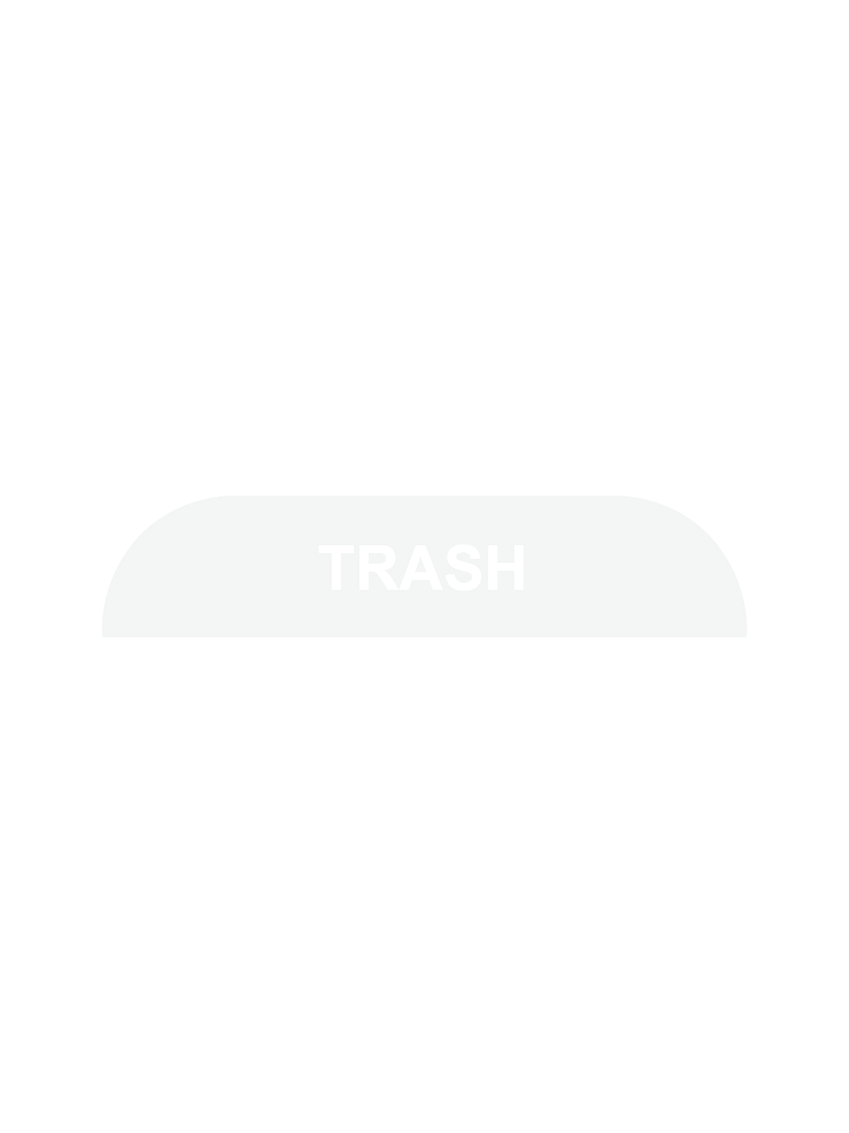 BILLI BOX – Label – Trash – Clear-White