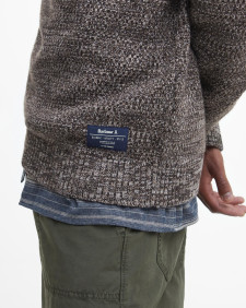 Staithes Crew Neck Jumper Bitter Chocolate