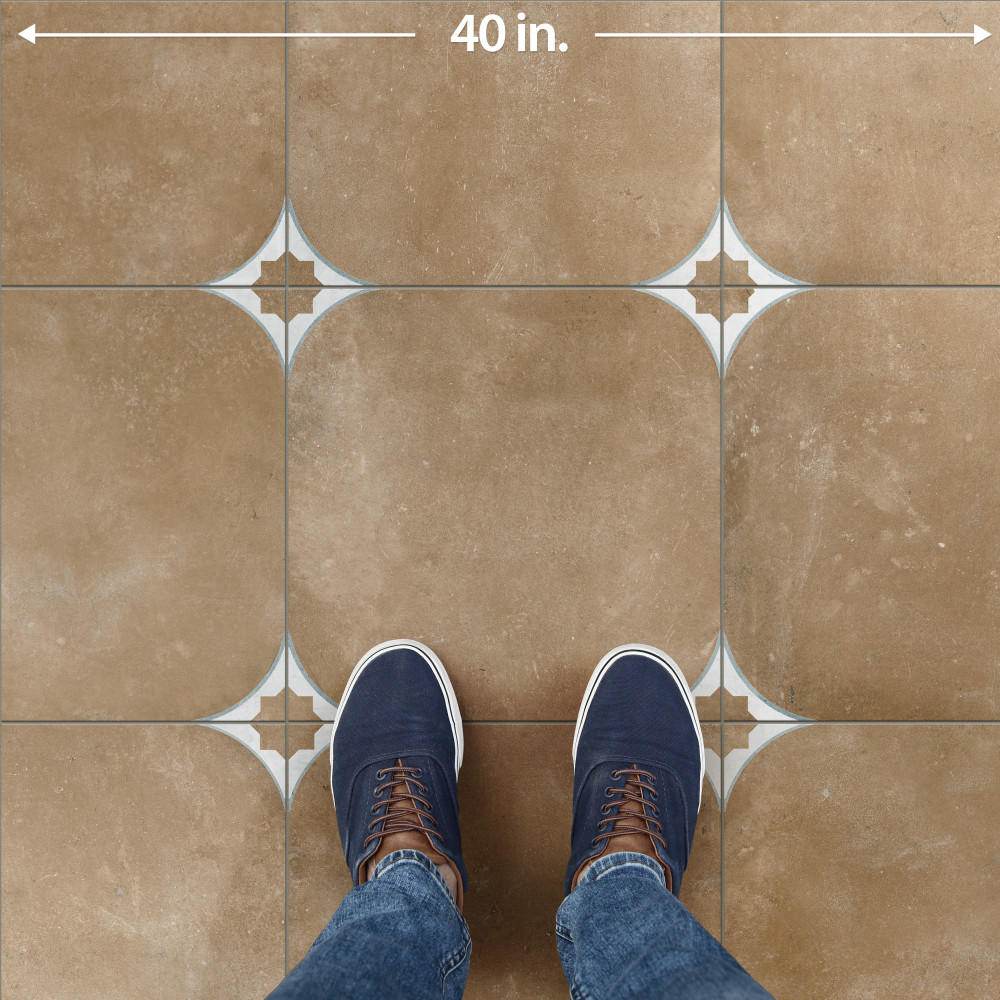 Tetuan Terra 17-3/8 in. x 17-3/8 in. Porcelain Floor and Wall Tile