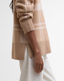 Harriet Tartan High-Neck Jumper 