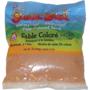 Scenic Sand&trade; Craft Colored Sand, Cocoa Brown, 1 lb (454 g) Bag