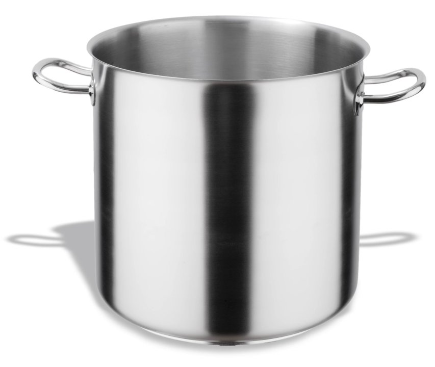 Inox-Pro stockpot en acier inoxydable 40 centimètres prêt à l'induction en finition satinée