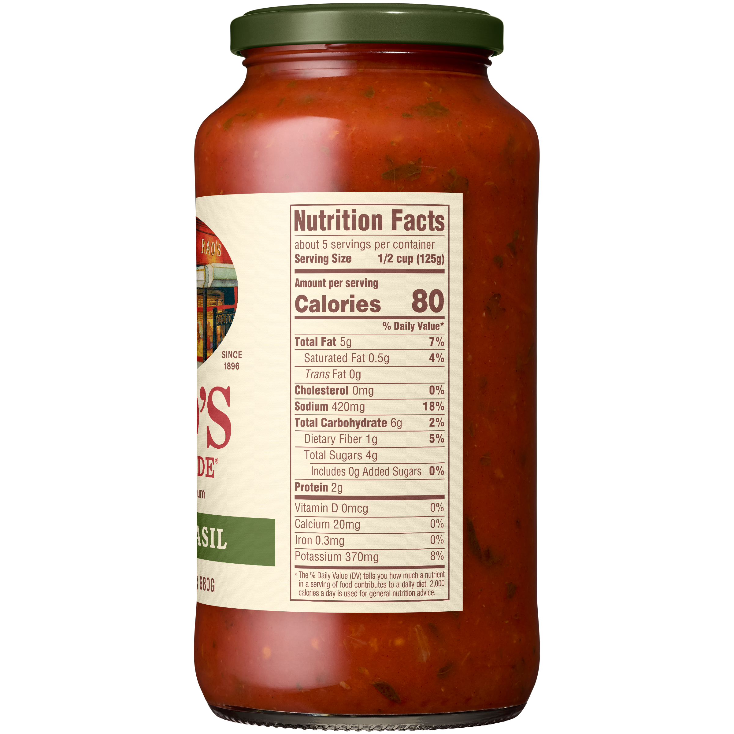 Tomato Basil Sauce, 24 oz - Right Image