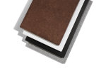 Blank Miramar® resin template for Miramar contemporary food pans in white stone