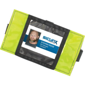 Reflective Safety Armband Badge Holder, Horizontal