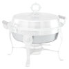 Replacement stainless steel water pan for 5 ⅘-quart Royal Crest round chafer