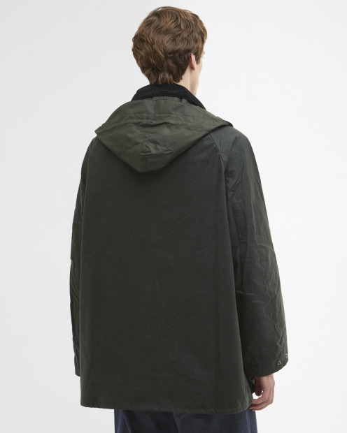 Barbour x ARKET Fairgame Waxed Jacket Sage