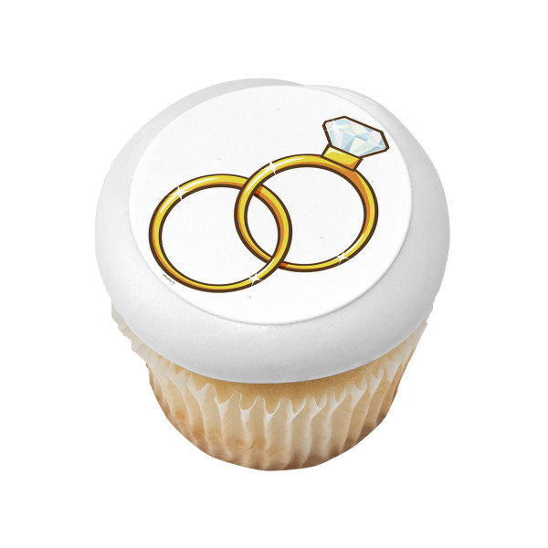 Wedding Rings PhotoCake® Edible Image®