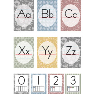 Classroom Cottage Alphabet Bulletin Board Set, 37 Pieces