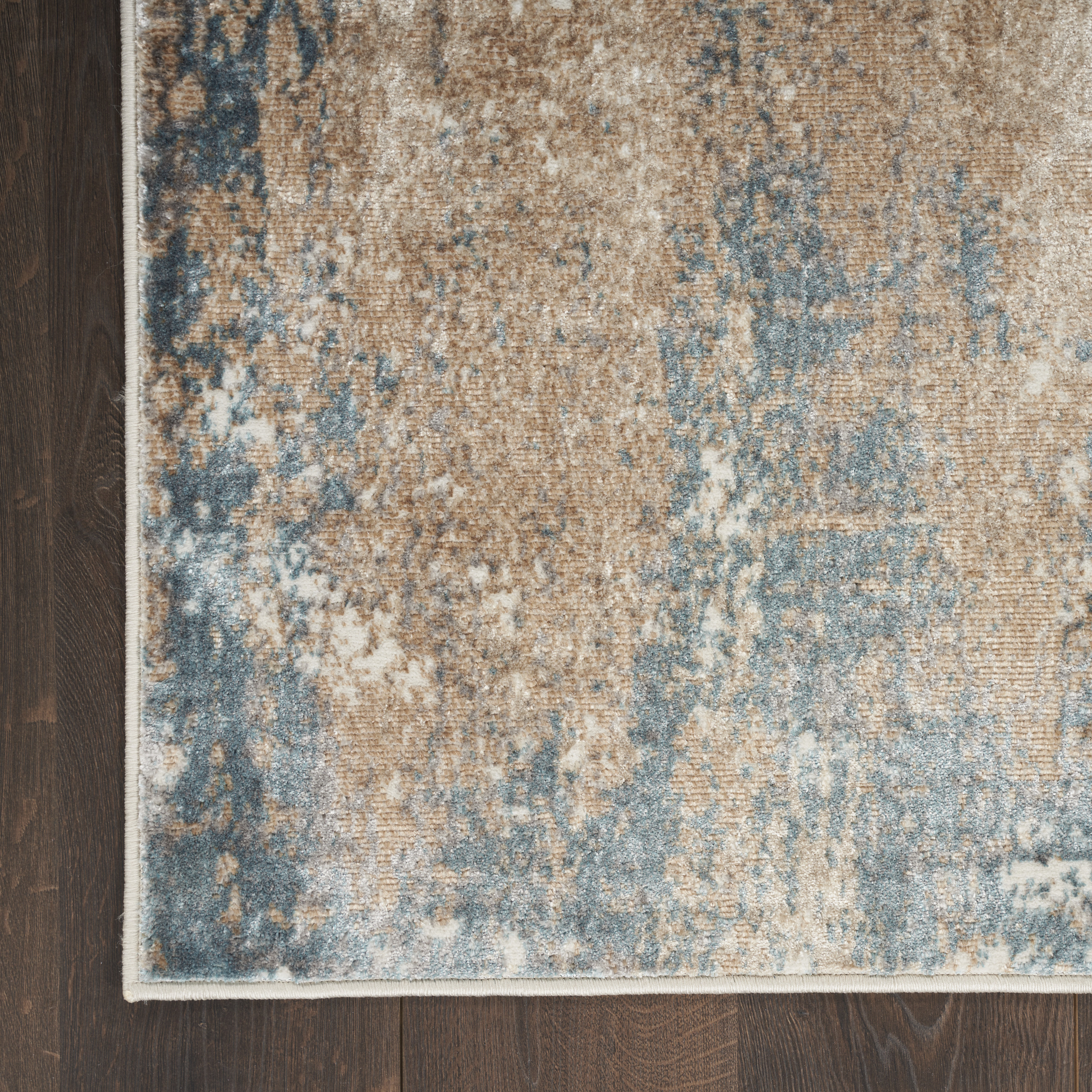 Nourison Glitz 7'10" x 9'10" Taupe Multicolor Modern Indoor Rug