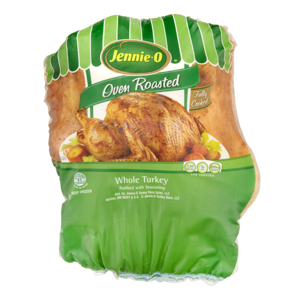 JENNIE-O(r) Fully Cooked Oven Roasted Whole Turkey . C1CB - Front Center Inner Pack (Hi Res)