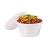 Dart, Foam Container, Extra Squat, 8 oz, White