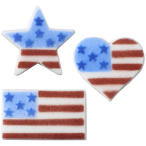 American Flag Assortment Dec-Ons® Decorations