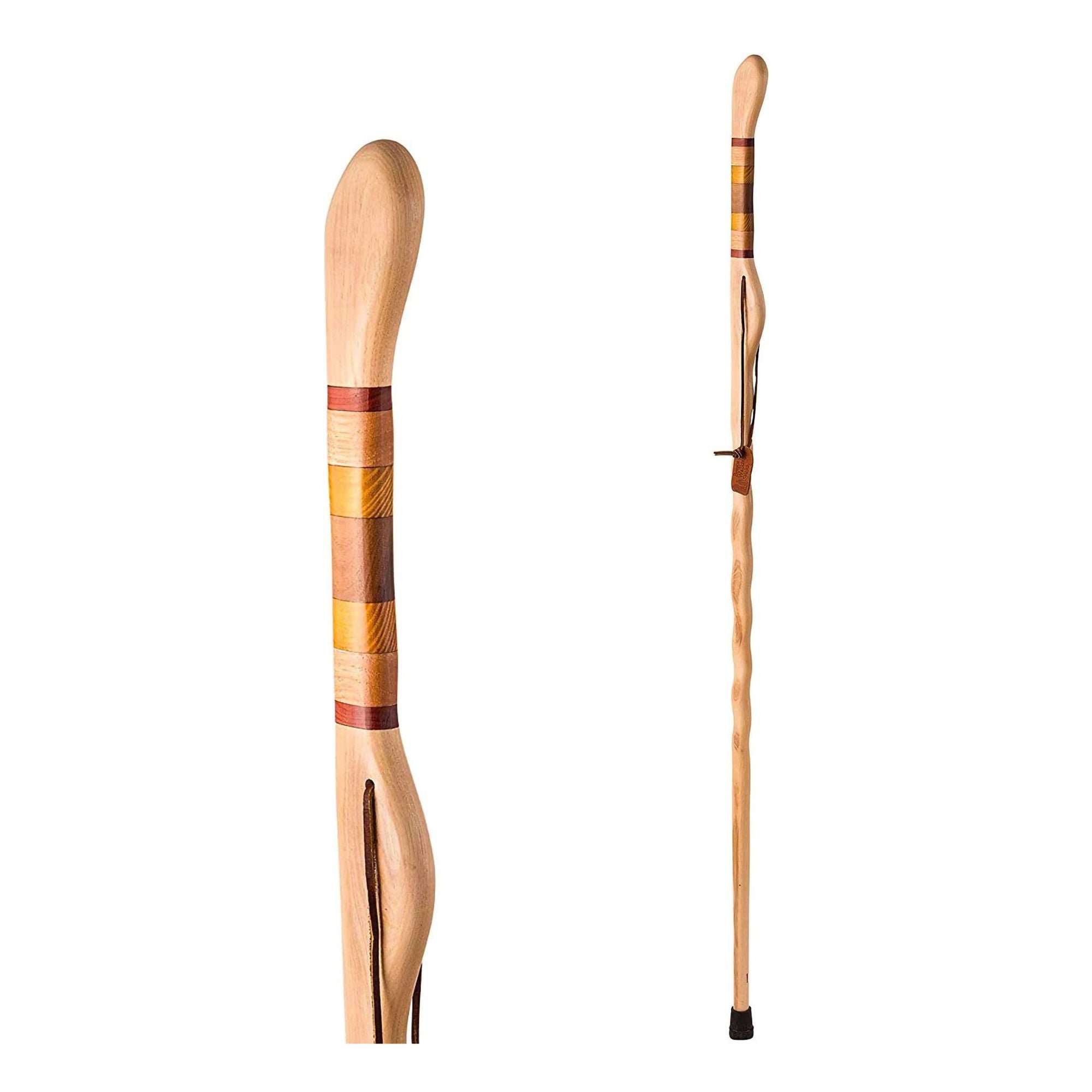 Brazos™ Twisted Hickory Texas Safari Hitchhiker Handmade Walking Stick, 58-Inch