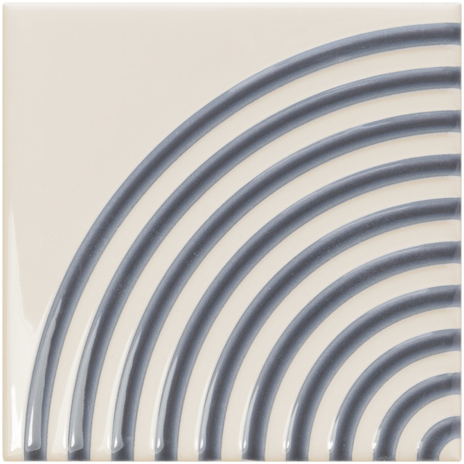 Twister Vapor & Titanium Blue 5×5 Twist Decorative Tile