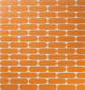 Tempo Orange 1×4 Oval Mosaic