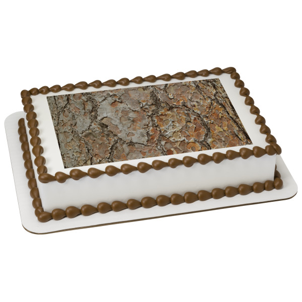 Wood Bark PhotoCake® Edible Image®