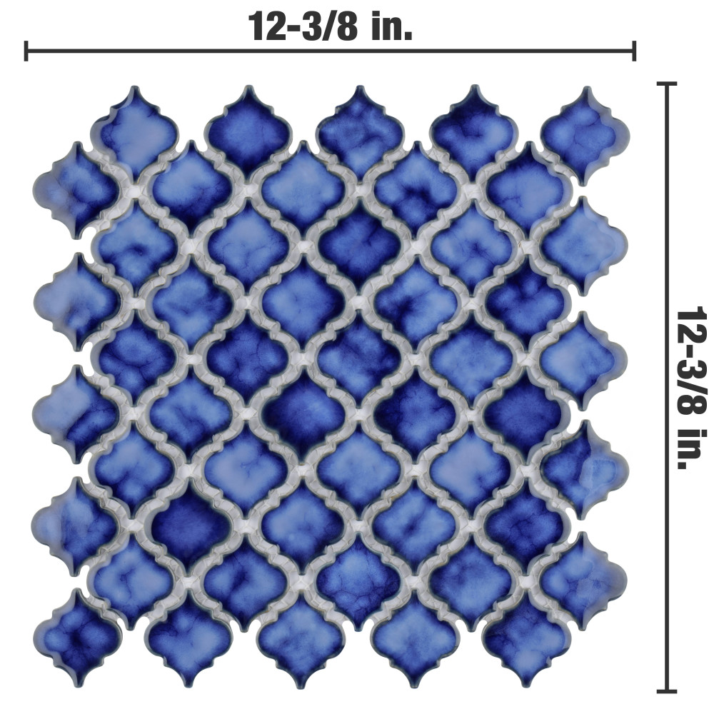 Sample – Hudson Tangier Sapphire Porcelain Mosaic Tile