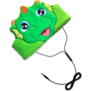 Auriculares con diadema de forro polar ajustable H1, dinosaurio