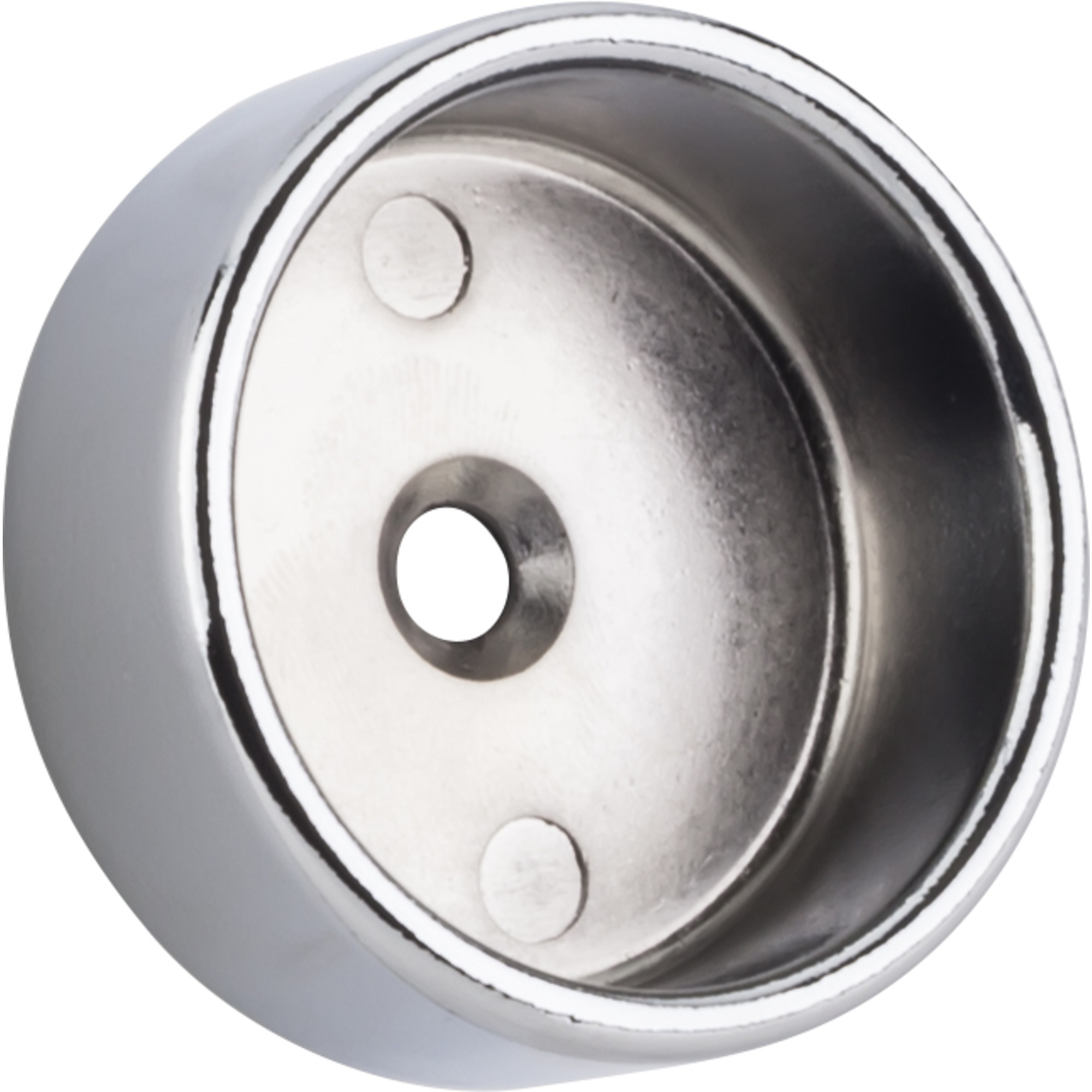 Chrome Closed Knock-In Mounting Bracket for 1-5/16