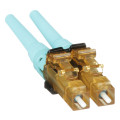 Multimode Duplex Connector, LC, OM3/OM4, Aqua