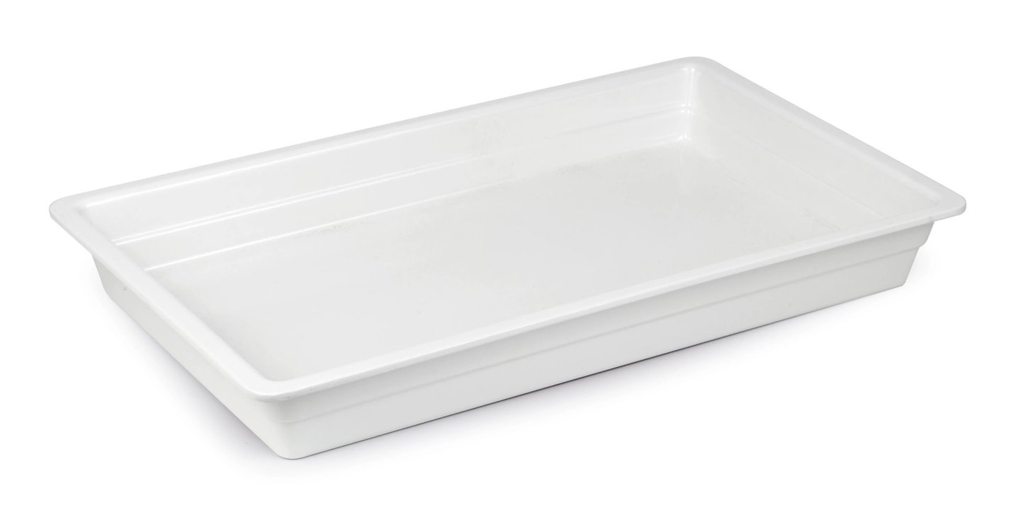 Cubeta GN de 1/1 de 65 milímetros de profundidad en color blanco