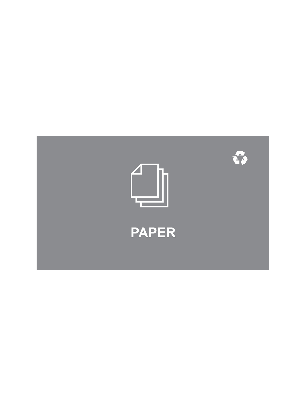 SPECTRUM – Ellipse Double Sign – Paper – Grey-White