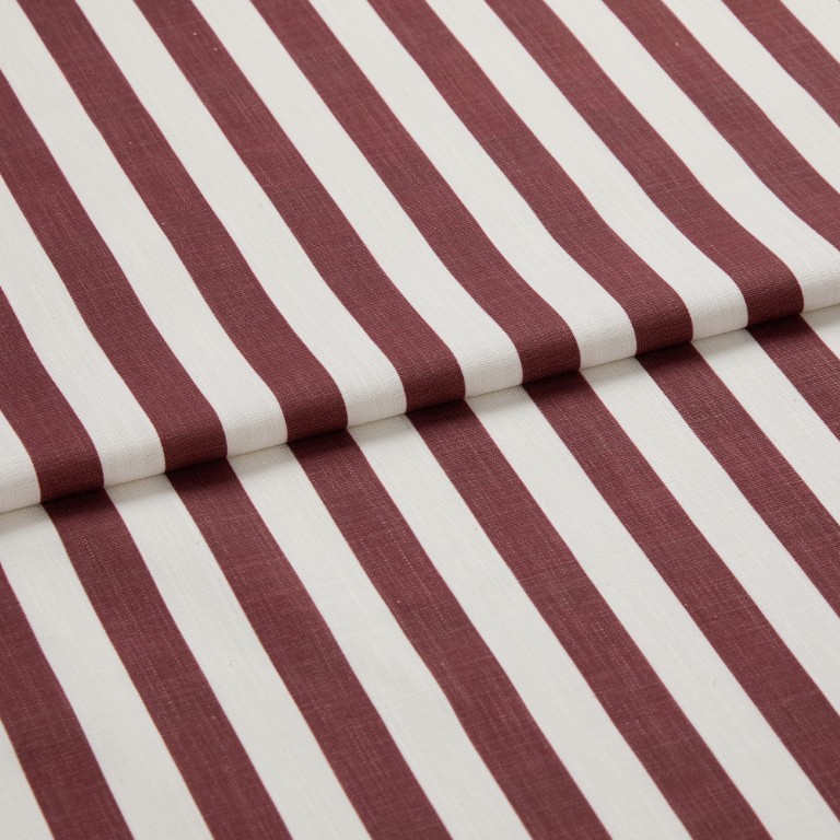 Portofino Stripe Vino Roman blind