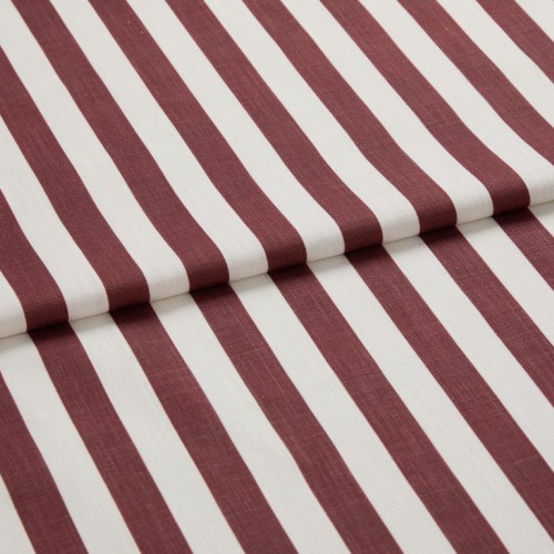 Portofino Stripe Vino Roman blind