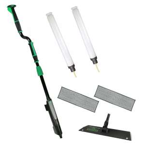 Unger, Excella™, 18", Floor Cleaning Kit with Offset Pole