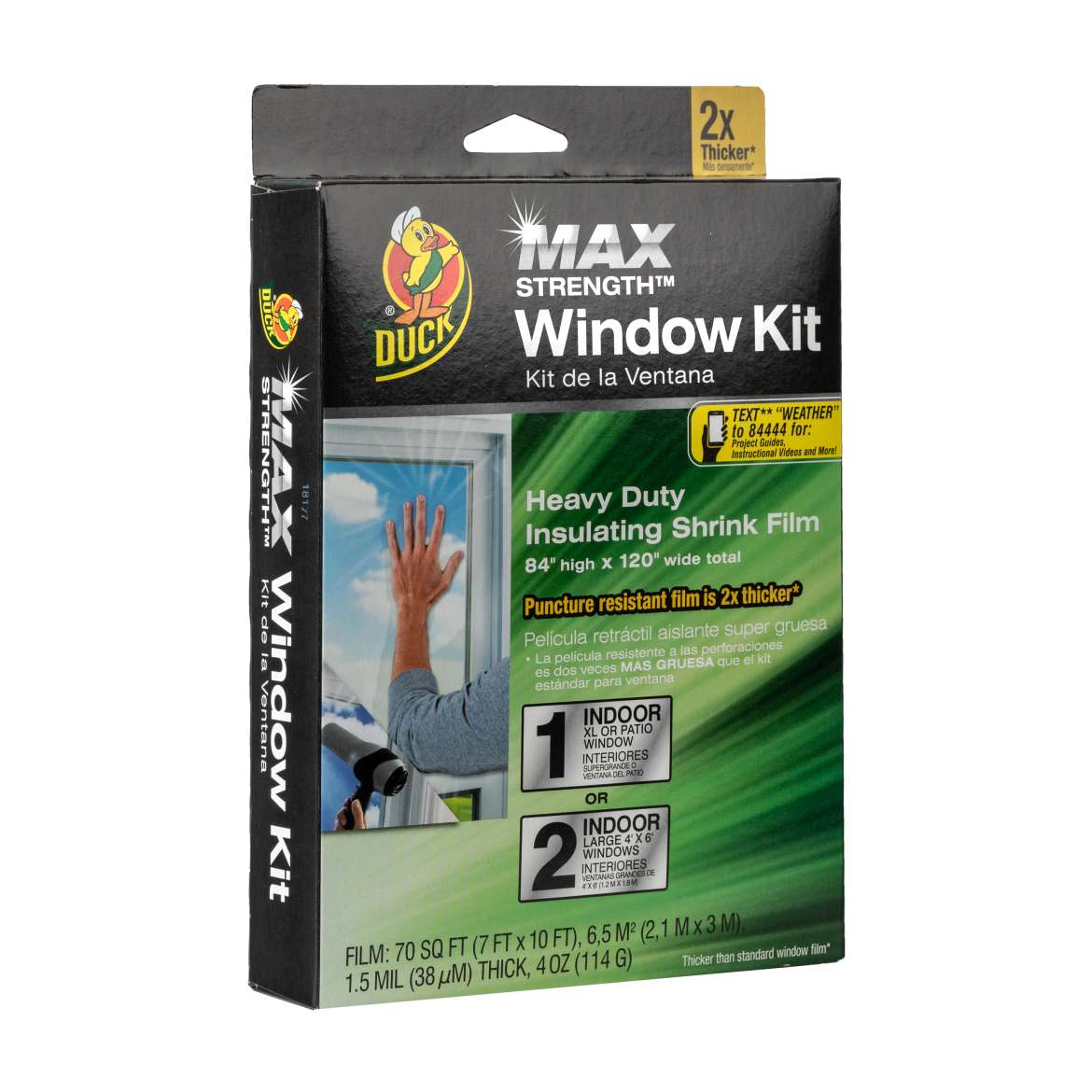 Duck® Brand Max Strength Window Kit - Clear, 84 in. x 120 in.