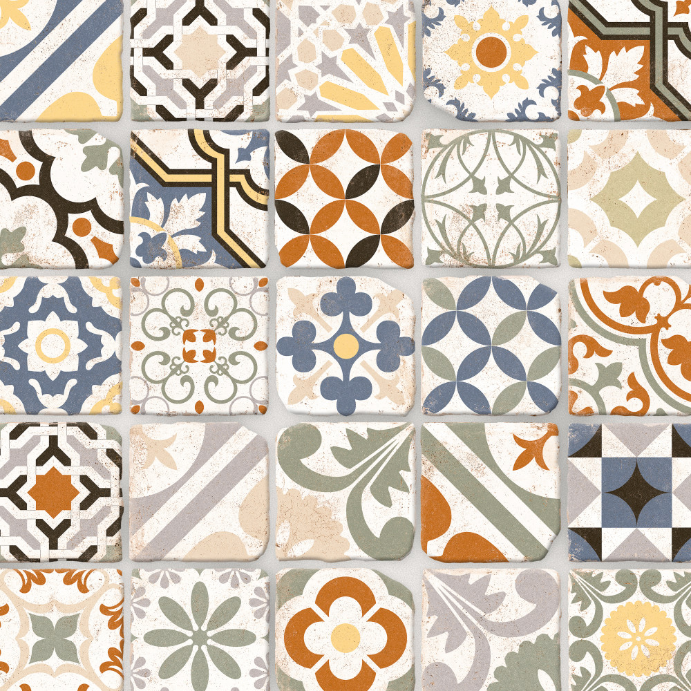 Benisa Décor Aida 5-7/8 in. x 5-7/8 in. Porcelain Floor and Wall Tile