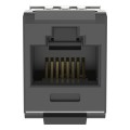 NetKey® Category 5e Component-Rated Punchdown Jack Module, Black
