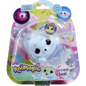 Animagic Let's Glo Seal, Light Up Bath Toy, Blue