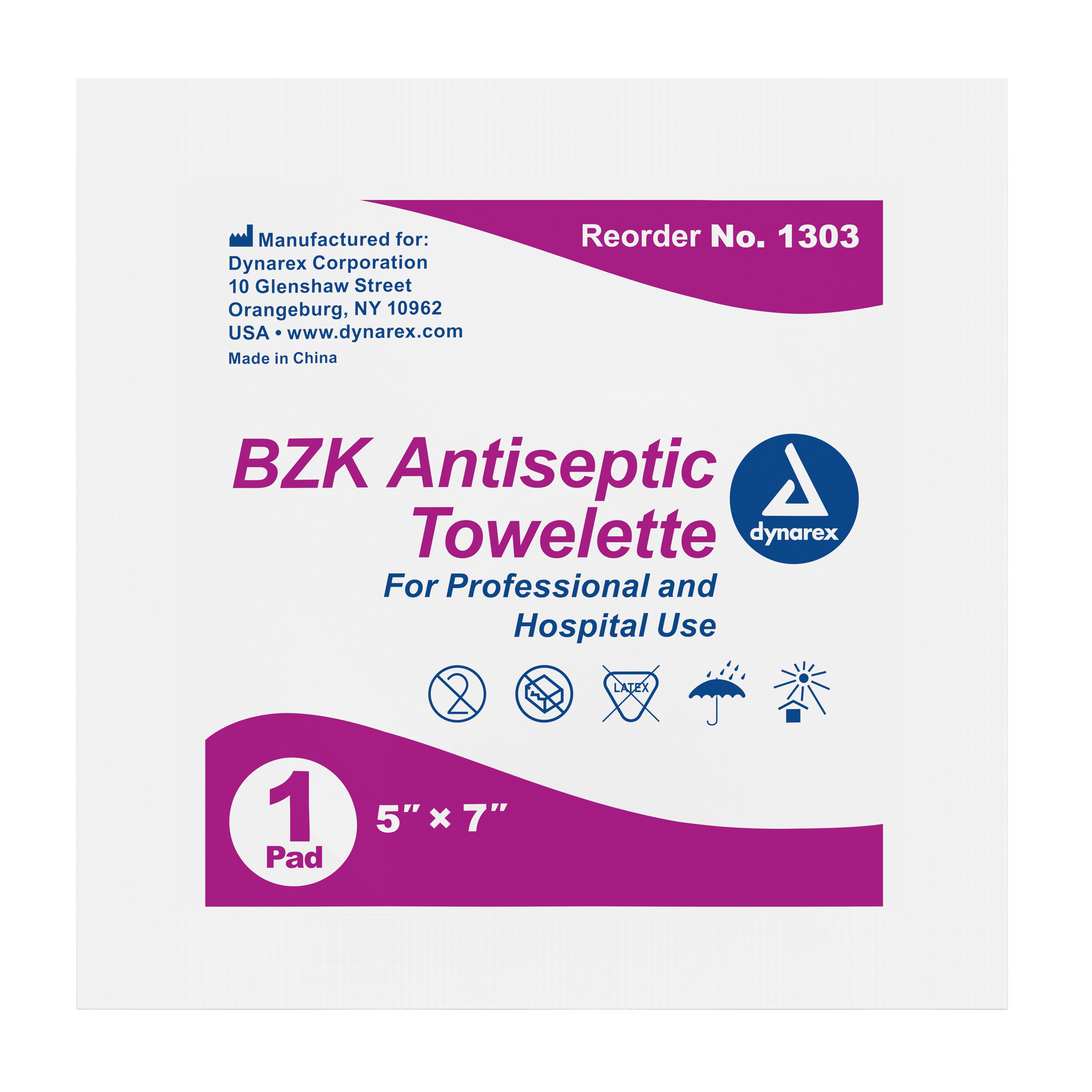 BZK Antiseptic Towelettes, 5