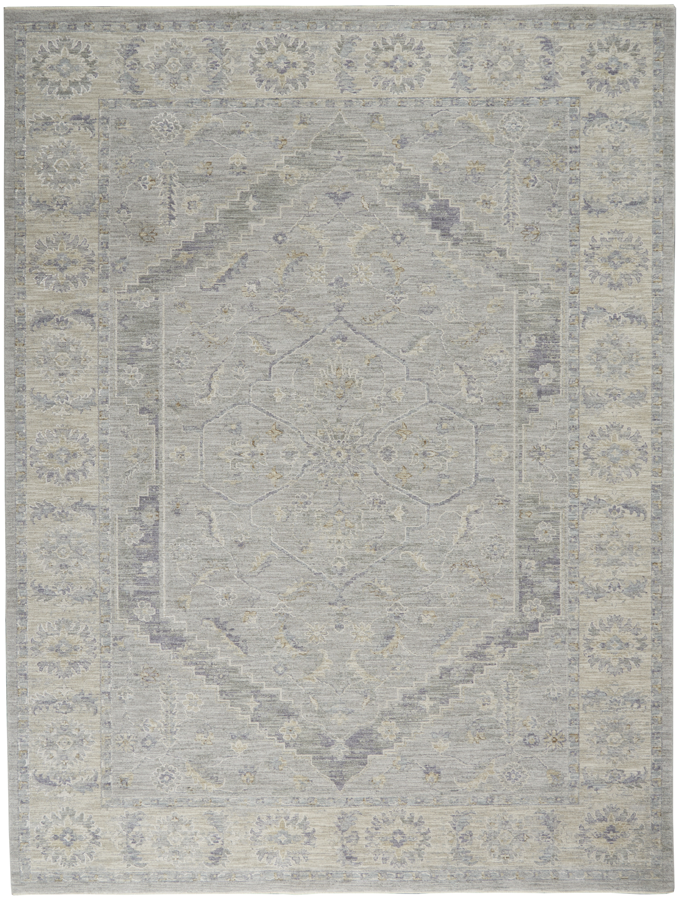 Nourison Infinite 9'3" x 12'7" Grey Vintage Indoor Rug