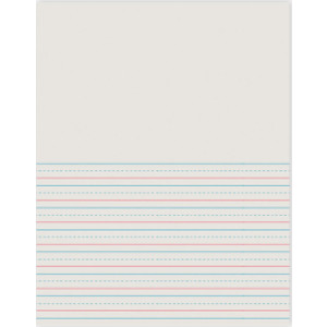 Newsprint Handwriting Paper, Picture Story, Grade 2, 1/2" x 1/4" x 1/4" Ruled Short, 8-1/2" x 11", 500 Sheets