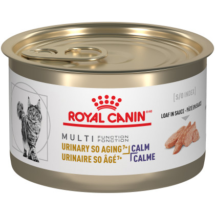Royal Canin Veterinary Diet Feline Urinary SO Aging 7+ + Calm Canned Cat Food