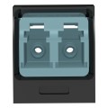 10 Gig® Mini-Com® Multimode LC Sr/Sr Duplex, Adapter, Aqua