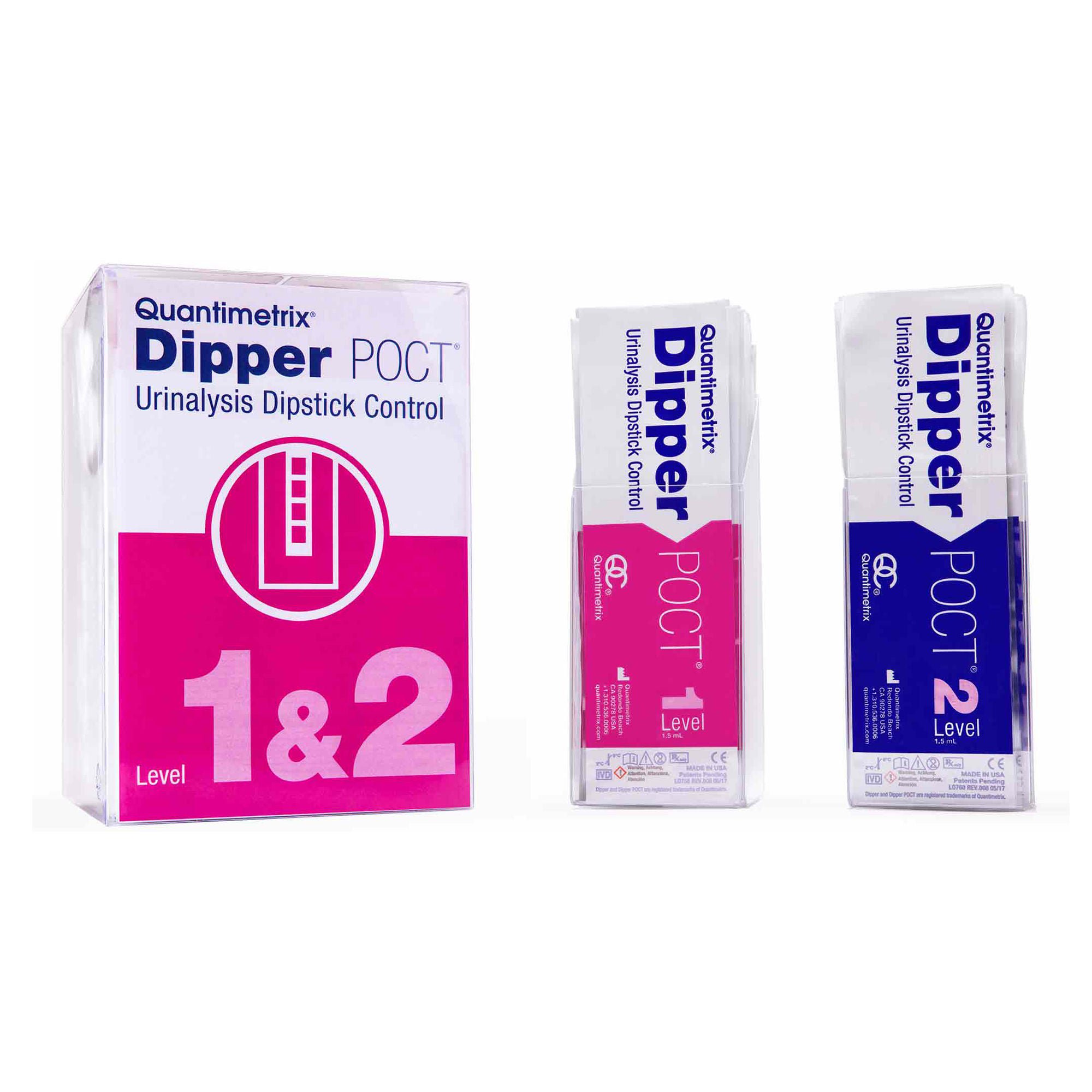Quantimetrix CONTROL, URINE DIPPER POCT DIPSTICK BI-LEVEL (20/BX)