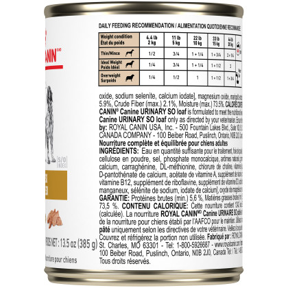 Royal Canin Veterinary Diet Canine Urinary SO Canned Dog Food
