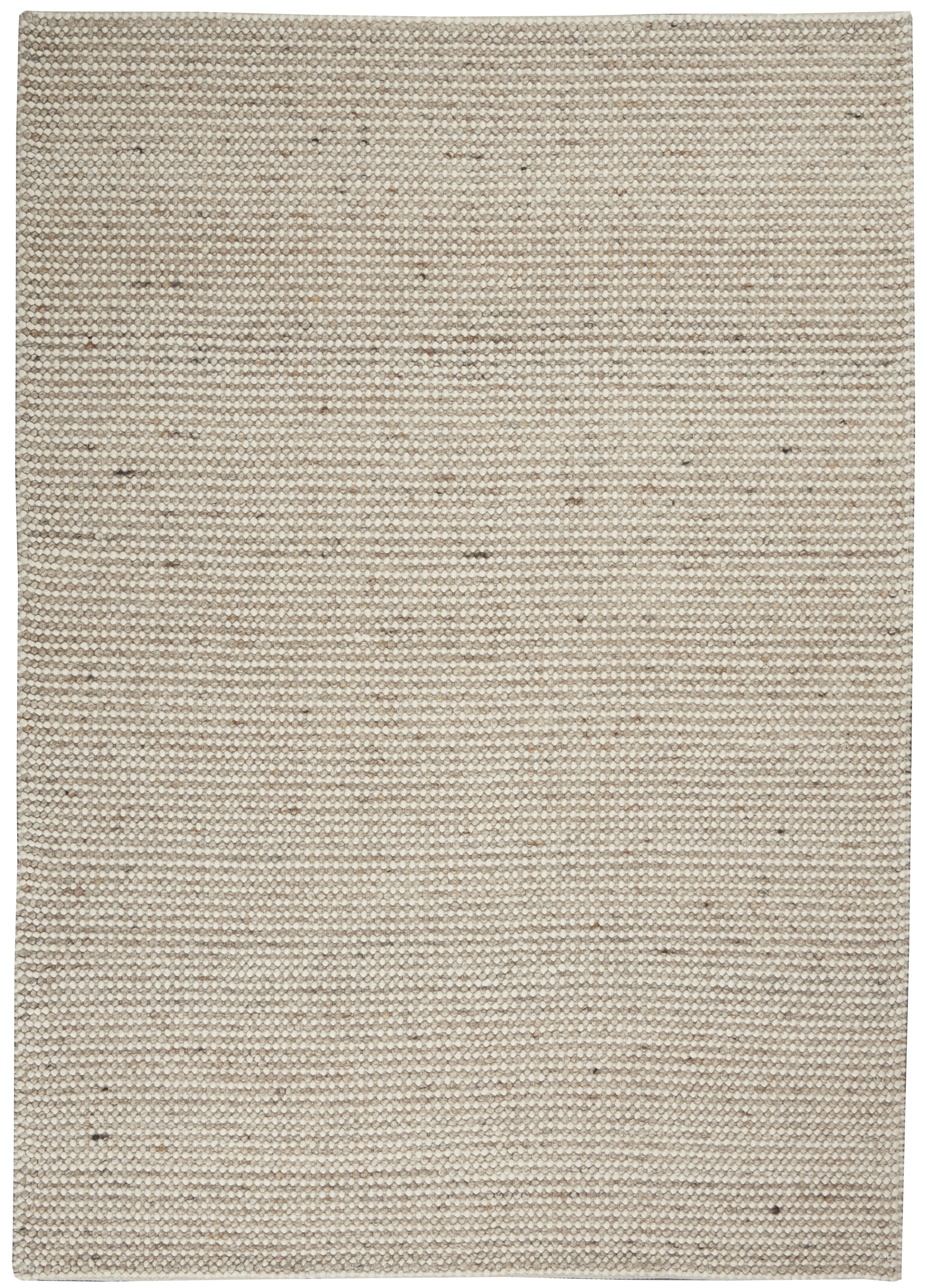 Calvin Klein Textured Dots 5'3" x 7'3" Natural Beach Indoor Rug