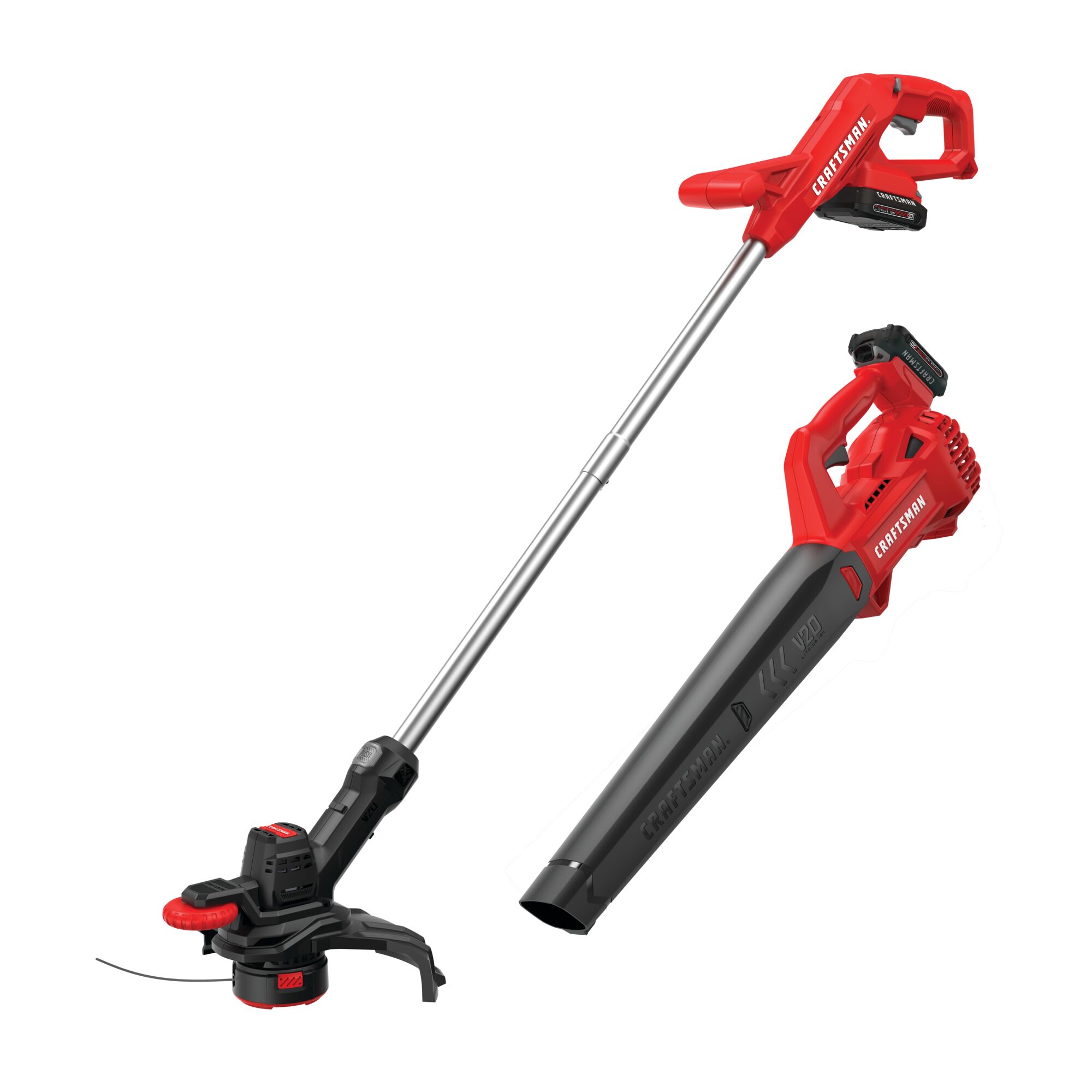 String trimmer and blower combo kit 1.5 Ampere hours.