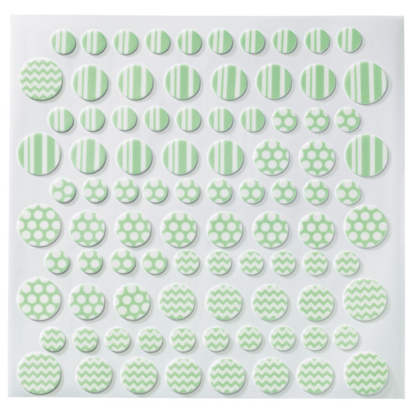 Pastel Printed Assortment Dots Fondant DecoShapes®