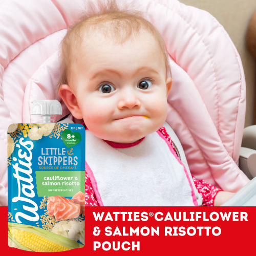  Wattie's® Little Skippers Cauliflower & Salmon Risotto 120g 8+ months 