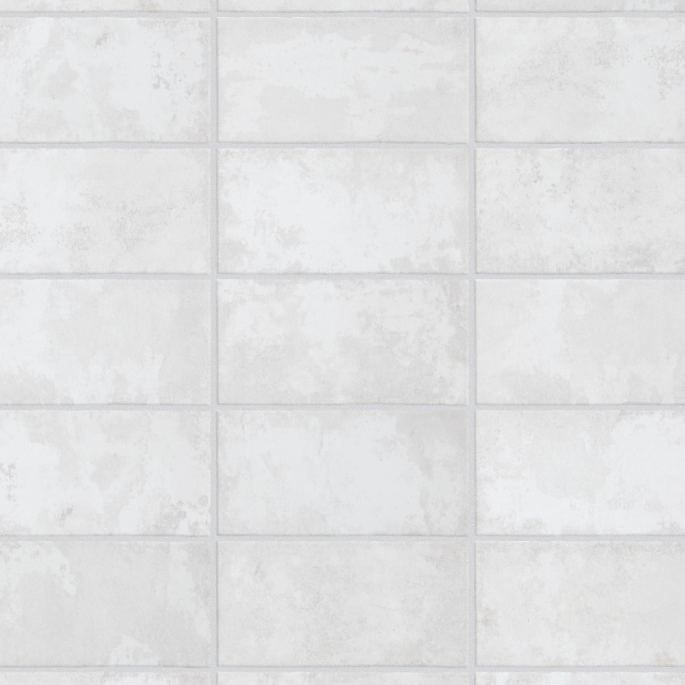 Biarritz White 3x6 Rectangle Ceramic Wall Only Digital Pattern