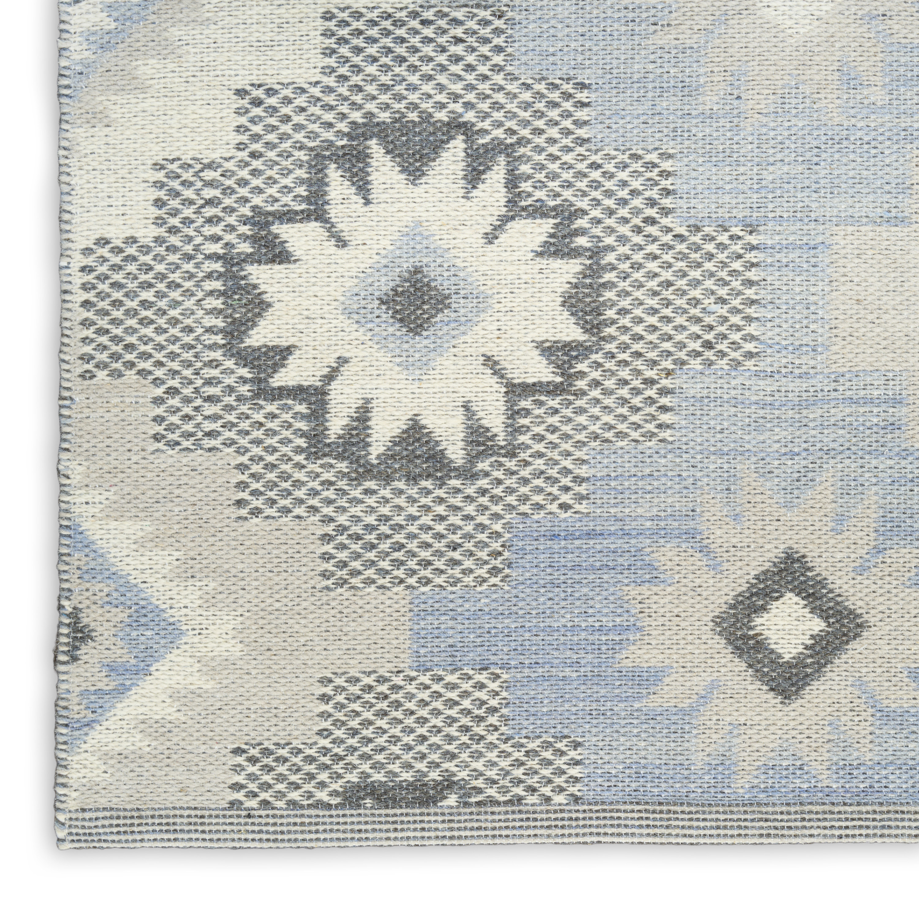 Nourison Copenhagen 8' x 10' Ivory Blue Modern Indoor Rug